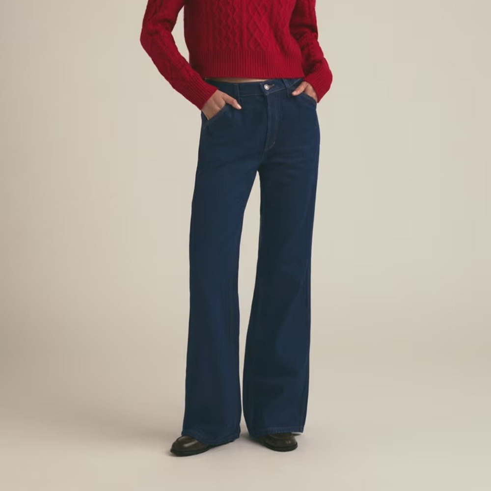 Favorite Daughter | The Olympia Flare Low Slung Jeans in Manchester Blue
